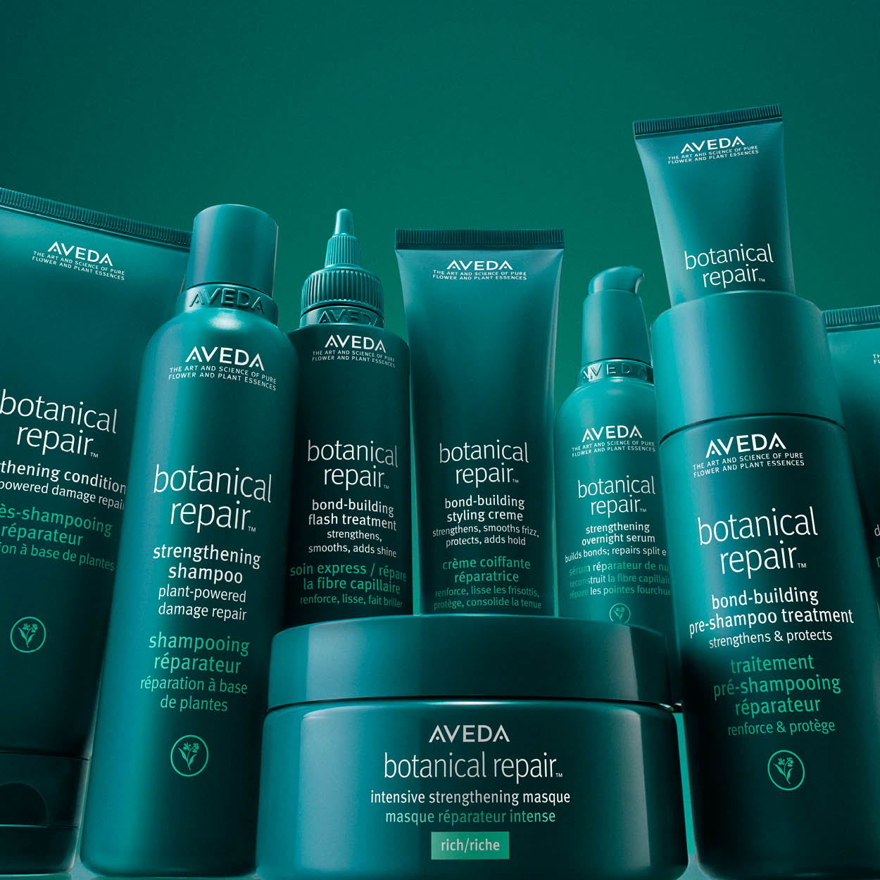 Instantly repair damaged hair with botanical repair hair care