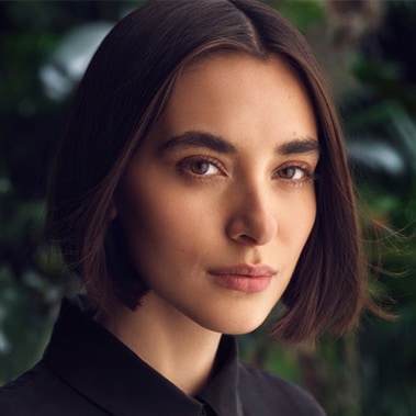 Aveda hair care model. 