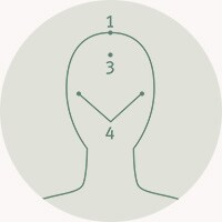 Step 3: Continue to massage along side of your head. 