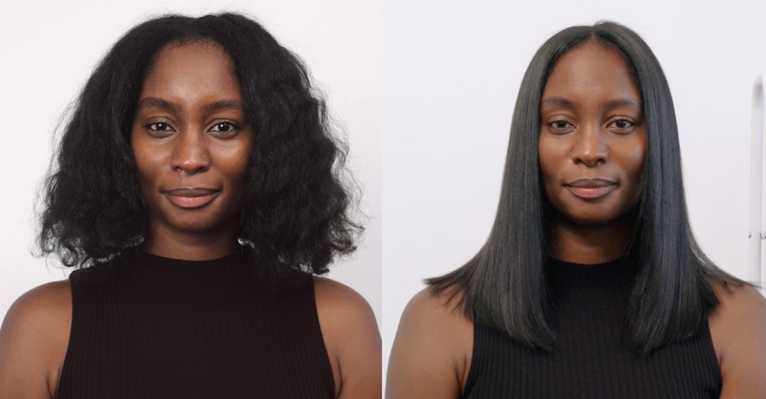 Click on video demonstrate straight natural style