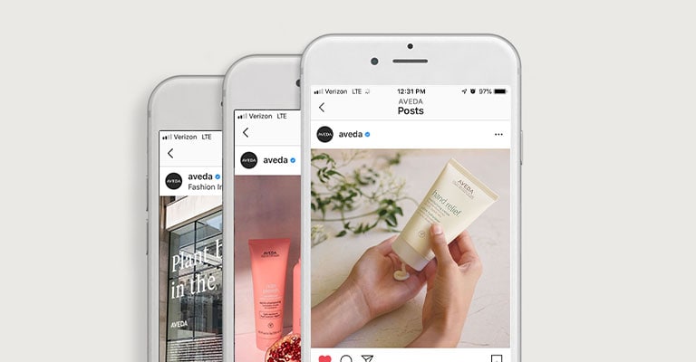 Follow Aveda on Social