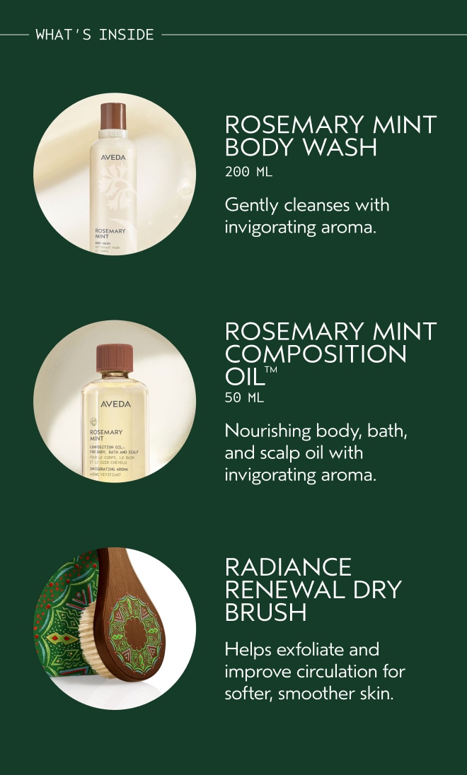 Gift of Clarity Rosemary Mint Bath & Body Set, 3-piece set