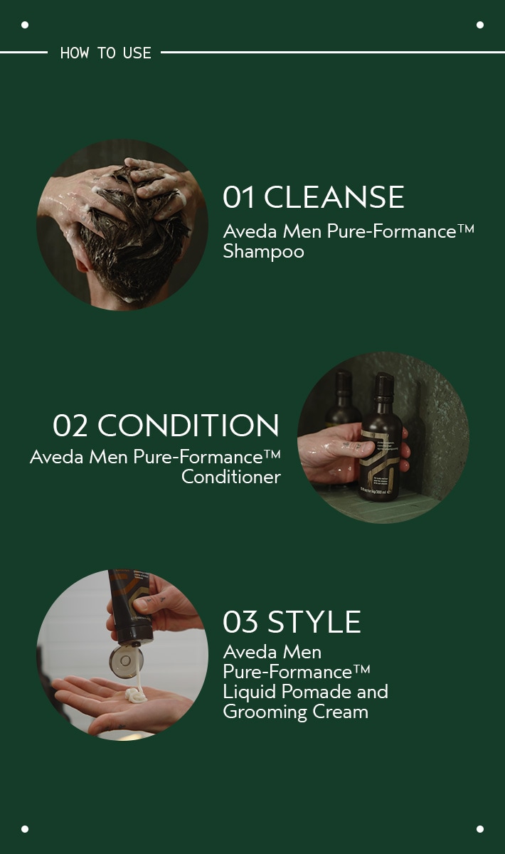 aveda men pure-formance<span class="trade">&trade;</span> shampoo