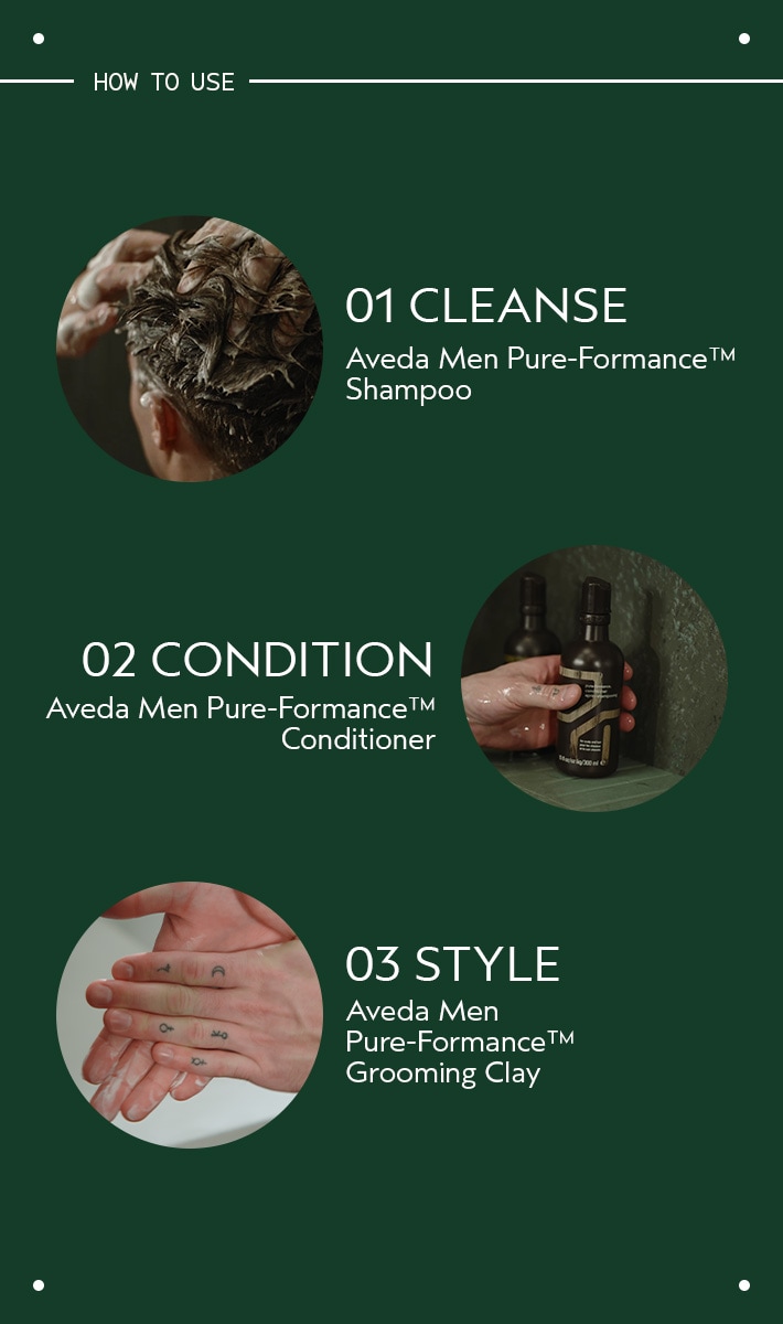 aveda men pure-formance<span class="trade">&trade;</span> shampoo