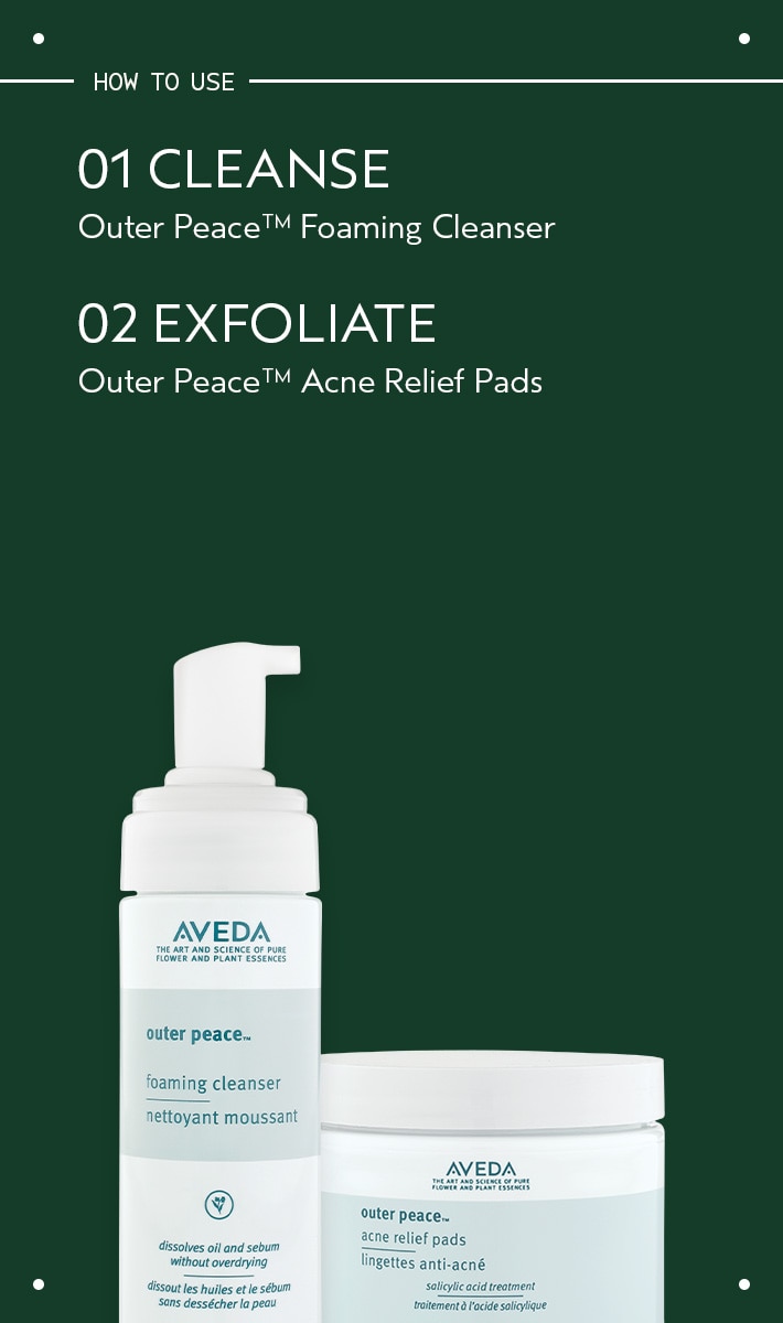 outer peace<span class="trade">&trade;</span> foaming cleanser
